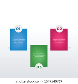 Informational columns infographic template design. Business concept info graph with 3 options, steps or processes. Vector visualization can be used for workflow layout, diagram, annual report, web