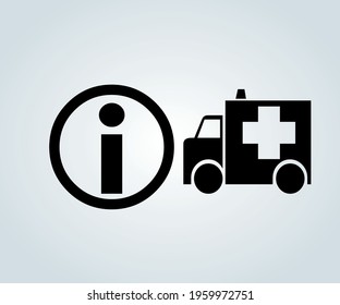 informational sign and red cross car