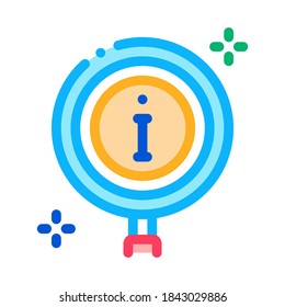 informational study icon vector. informational study sign. isolated contour symbol illustration