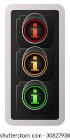 Informational Traffic Light (Vector)