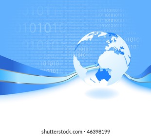 Informational world - business concept. Vector illustration