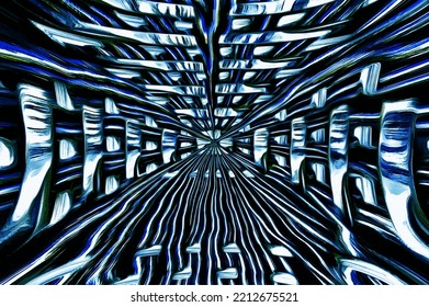 informations flying inside the optical fibers