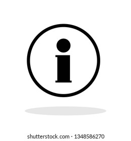 Informations icon in trendy flat style. Info symbol for your web site design, logo, app, UI Vector EPS 10. - Vector