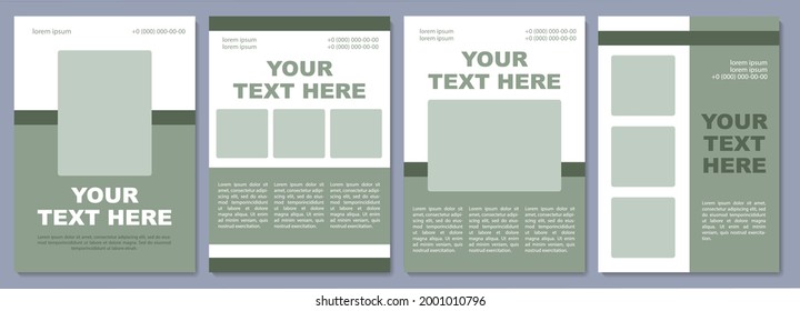 Informative brochure template. Services for customers. Flyer, booklet, leaflet print, cover design with copy space. Your text here. Vector layouts for magazines, annual reports, advertising posters