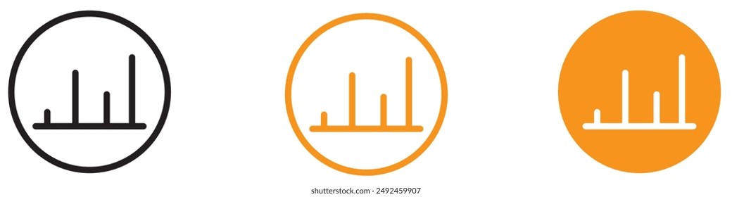 Informative Chart Icon for Data Analysis, Business Presentations, and Financial Reports