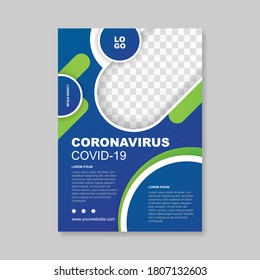 Informative coronavirus flyer. - Vector.
