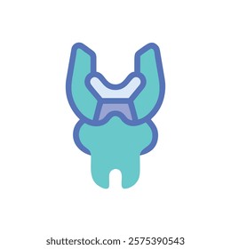 Informative Icon of Hyoid Anatomy