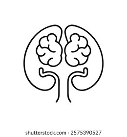 Informative Icon of Hypothalamus Anatomy