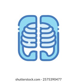 Informative Icon of Intercostal Spaces Anatomy