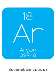 An Informative Illustration of the Periodic Element - Argon