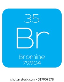 An Informative Illustration of the Periodic Element - Bromine