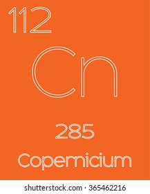 An Informative Illustration of the Periodic Element - Copernicium