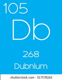 An Informative Illustration of the Periodic Element - Dubnium