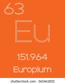 An Informative Illustration of the Periodic Element - Europium