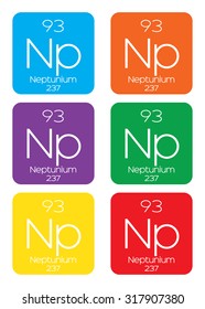 An Informative Illustration of the Periodic Element - Neptunium
