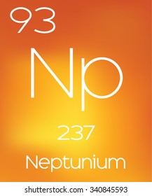 An Informative Illustration of the Periodic Element - Neptunium