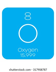 An Informative Illustration of the Periodic Element - Oxygen