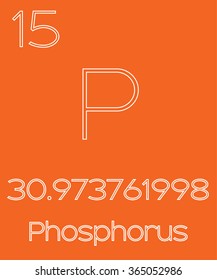 An Informative Illustration of the Periodic Element - Phosphorus