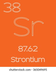 An Informative Illustration of the Periodic Element - Strontium