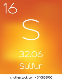 An Informative Illustration of the Periodic Element - Sulfur