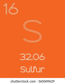 An Informative Illustration of the Periodic Element - Sulfur