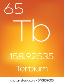An Informative Illustration of the Periodic Element - Terbium