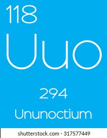An Informative Illustration of the Periodic Element - Ununoctium