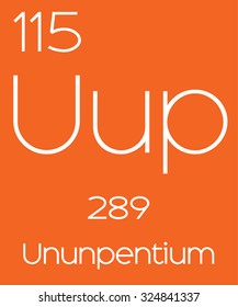 An Informative Illustration of the Periodic Element - Ununpentium