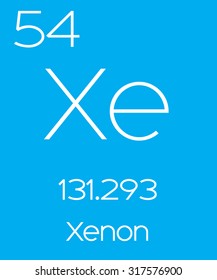 An Informative Illustration of the Periodic Element - Xenon