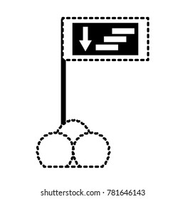 informative road sign icon