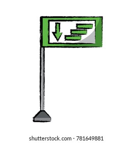 informative road sign icon