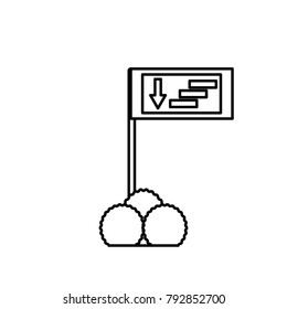 informative road sign icon