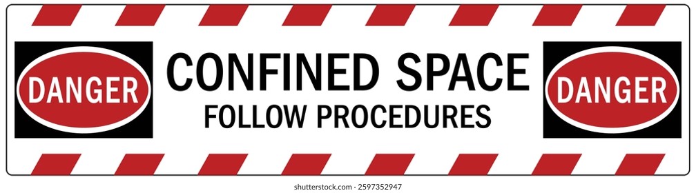 Informative safety sign and labels