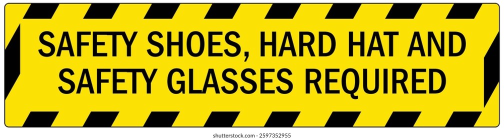 Informative safety sign and labels