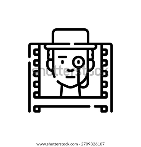 Informative vector icon for biography genre, perfect for literature, history, and storytelling