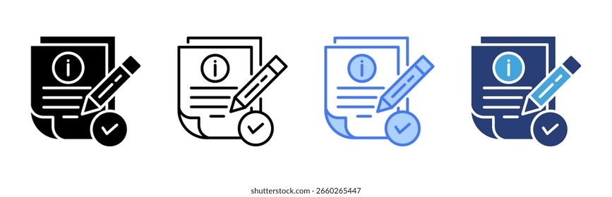 Informed icon sheet multiple style collection