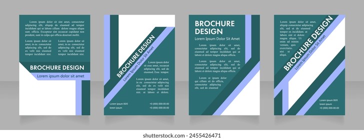 Informing about health-related activities blank brochure layout design. Vertical poster template set with empty copy space for text. Premade corporate reports collection. Editable flyer paper pages