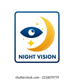 Infrared camera night vision. Binoculars viewfinder. Vector stock illustration