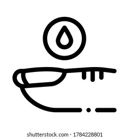 infrared dry nail polish icon vector. infrared dry nail polish sign. isolated contour symbol illustration