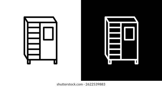 Infrared heat cabin icon vector illustration EPS
