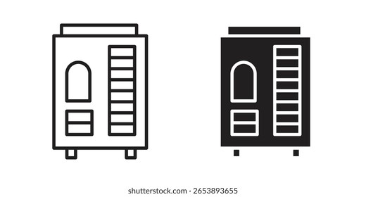 Infrared heat cabin icon vector illustration on a transparent background.