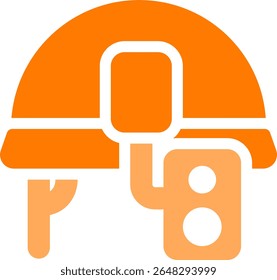 infrared helmet icon dualtone style design