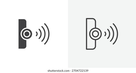 Icono infrarrojo. colección de línea de trazo editable y estilos planos sólidos.
