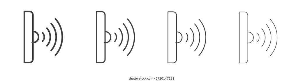Infrared icon concept Linear Pictogram. Simple element illustration.