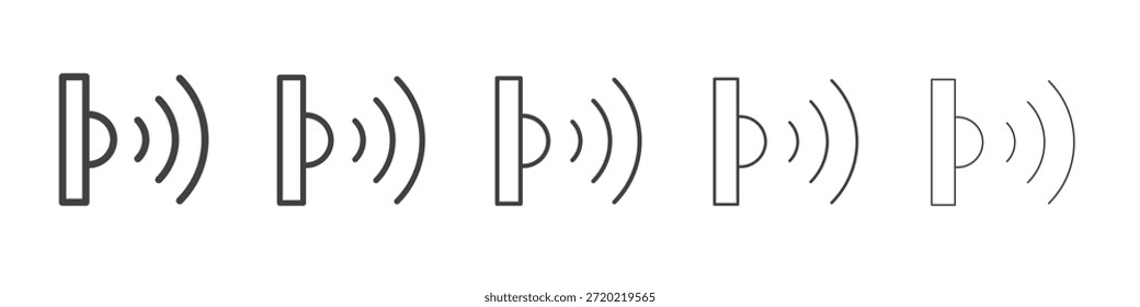 Diseño infrarrojo del icono, logotipo, App, UI. Ilustración vectorial, EPS
