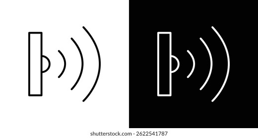 Infrared icon outline. linear style for apps