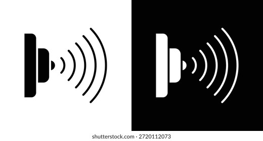 Infrared icon simple flat graphic illustrations. Black and white silhouette vector