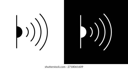Icono infrarrojo. Pictograma simple de alta calidad. Estilo sólido moderno