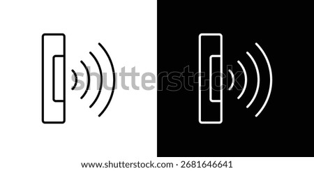 Infrared icon simple vector pictogram. black and white icon concept