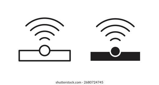 Forma de símbolo de ícone infravermelho. símbolos de vetor.